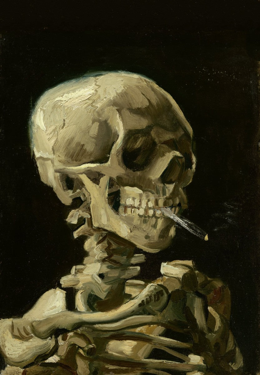 Van Gogh 'Head of a skeleton with a burning cigarette' - World of Art Global Limited