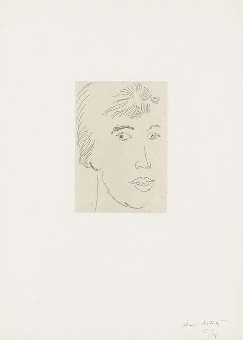 Henri Matisse 'Josette Gris, Three-Quarters View', France, 1915, Reproduction 200gsm A3 Vintage Classic Art Poster