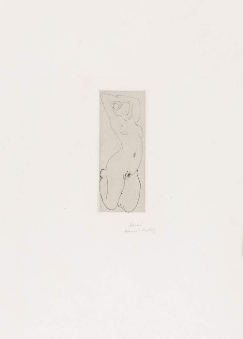 Henri Matisse 'Kneeling Nude with Bent Back', France, 1918, Reproduction 200gsm A3 Vintage Classic Art Poster