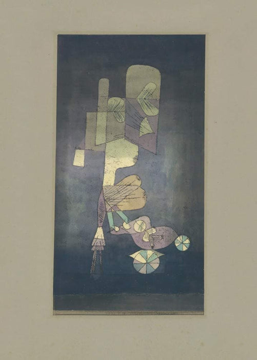 Paul Klee 'Girl with Doll Carriage', Swiss-German, 1923, Reproduction 200gsm A3 Abstract, Bauhaus Vintage Classic Art Poster