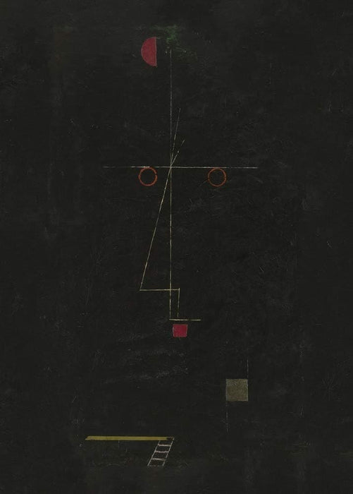 Paul Klee 'Portrait of an Equilibrist', Swiss-German, 1917, Reproduction 200gsm A3 Abstract, Bauhaus Vintage Classic Art Poster