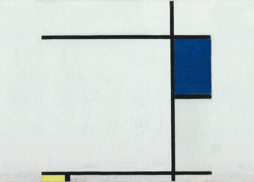 Piet Mondrian 'Composition V', Netherlands, 1927, Reproduction 200gsm A3 Classic De Stijl Poster