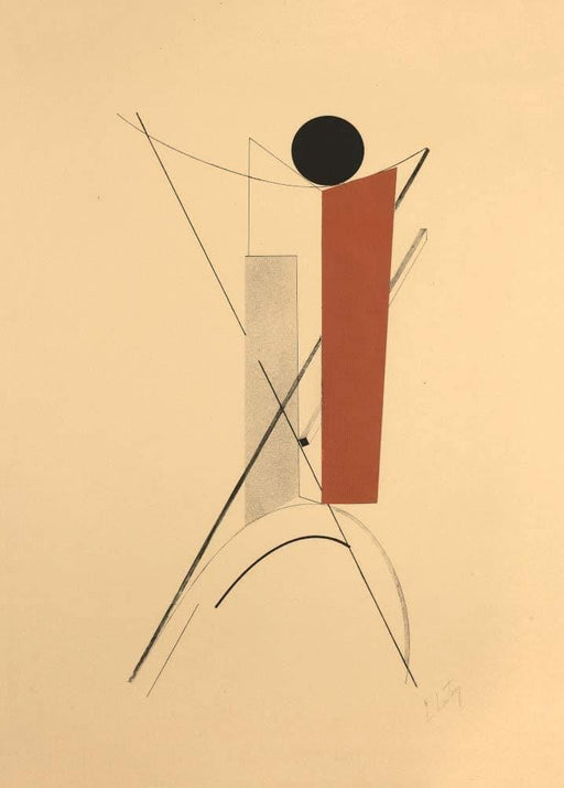 El Lissitzky 'Kestnermappe Proun 3', Russia, 1923, Reproduction 200gsm A3 Vintage Constructivism Suprematism Poster - World of Art Global Limited
