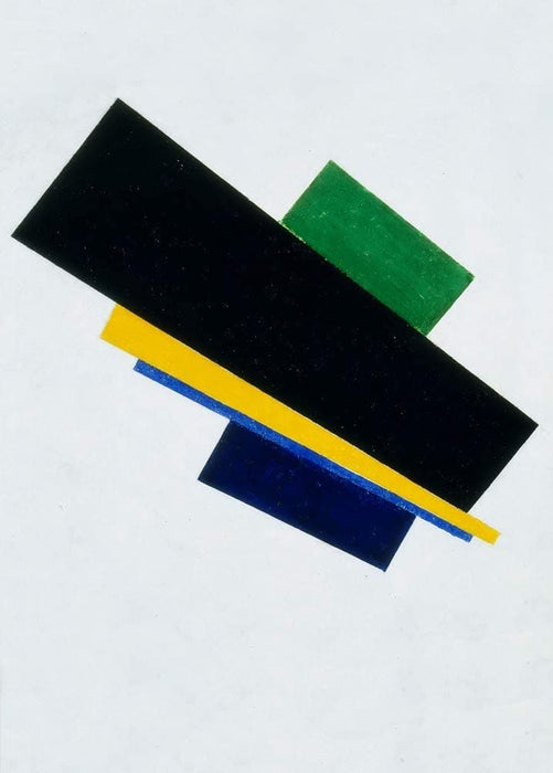 Kazimir Malevich 'Suprematism, 18th Construction', Russia, 1915, Reproduction 200gsm A3 Vintage Classic Suprematism Poster