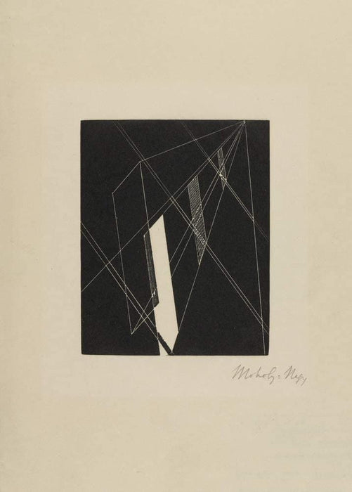 Laszlo Moholy-Nagy 'Composition No.2', Hungary, undated, Reproduction 200gsm A3 Vintage Classic Bauhaus Constructivism Poster