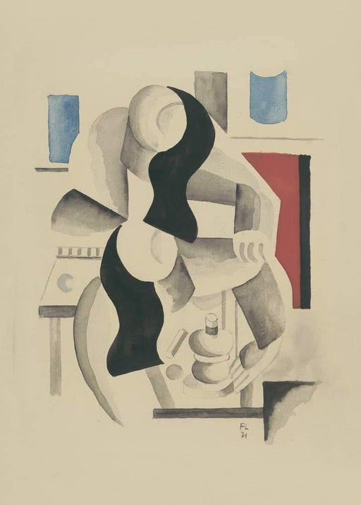 Fernand Leger 'Two Women', France, 1921, Reproduction 200gsm A3 Vintage Classic Art Poster - World of Art Global Limited