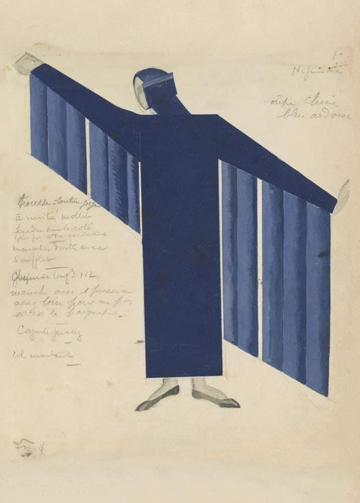 Alexandra Exter 'Costume Design for Chorus for 'Night on Bald Mountain', Poland, 1925, Reproduction 200gsm A3 Vintage Ballet Poster - World of Art Global Limited