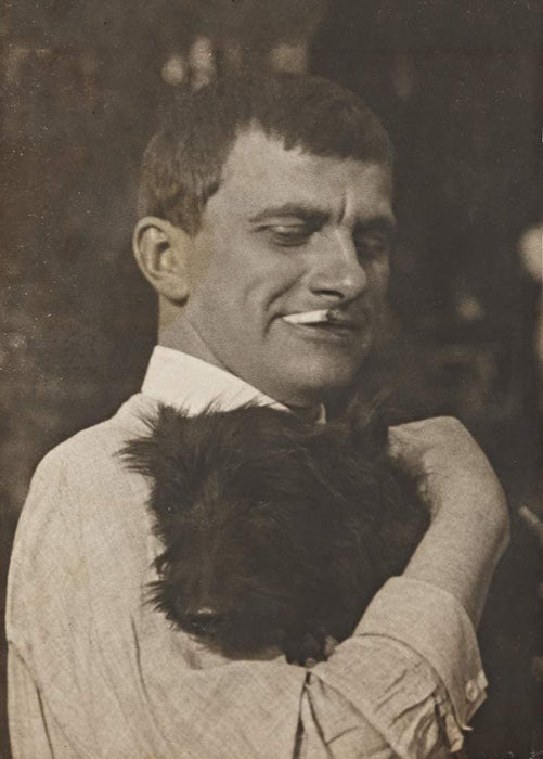 Vladimir Mayakovsky 'The Artist with Scottie', Russia, 1924, Reproduction 200gsm A3 Vintage Communist Propaganda Poster