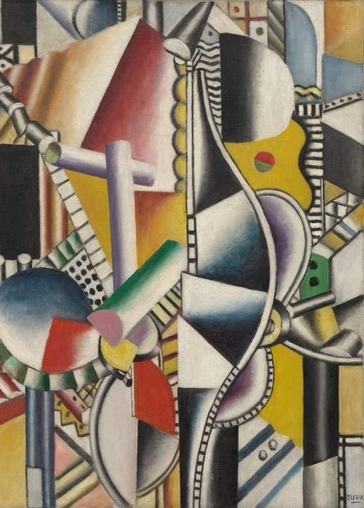 Fernand Leger 'Propellers, Detail', France, 1918, Reproduction 200gsm A3 Vintage Classic Art Poster - World of Art Global Limited