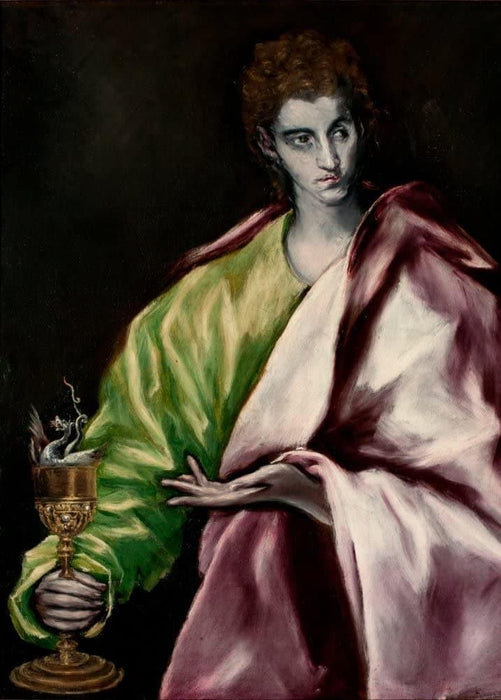 El Greco 'St. John, Detail', 1610-1614, Spain, Reproduction 200gsm A3 Classic Art Poster - World of Art Global Limited