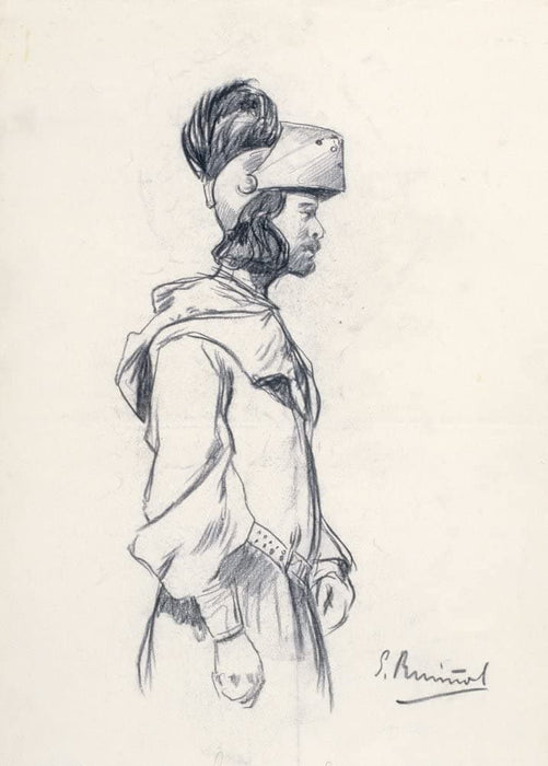 Santiago Rusinol 'Conde de Cabra, Sr, Garro', 1880-1885, Spain, Catalan, Reproduction 200gsm A3 Classic Art Poster