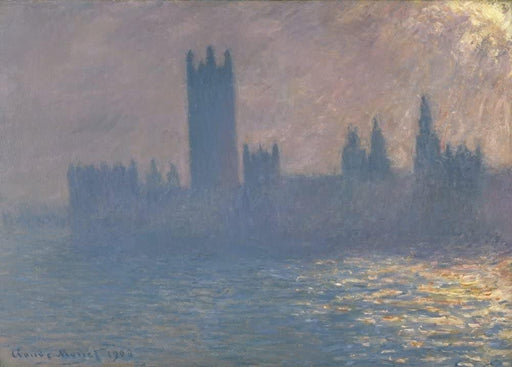 Claude Monet 'Houses of Parliament, Sunlight Effect', France, 1903, Impressionism, Reproduction 200gsm A3 Vintage Classic Art Poster - World of Art Global Limited
