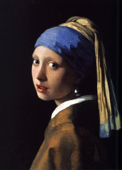 Johannes Vermeer 'Girl with a Pearl Earring', Reproduction 200gsm Vintage A3 Classic Art Poster