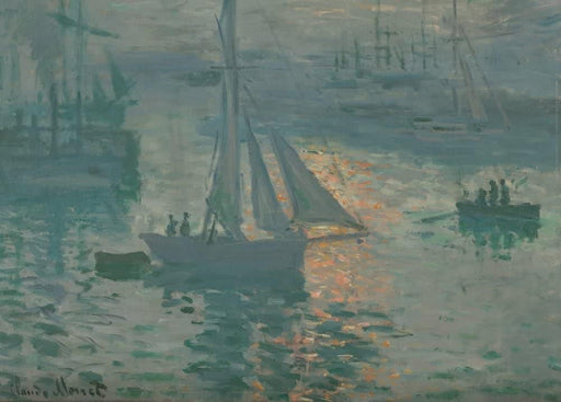 Claude Monet 'Sunrise. Marine, Detail', France, 1873, Impressionism, Reproduction 200gsm A3 Vintage Classic Art Poster - World of Art Global Limited
