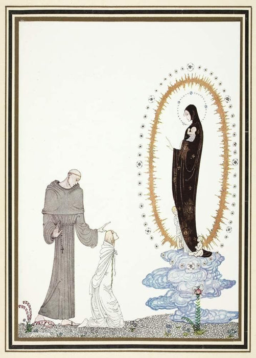 Kay Nielsen 'The Lassie and her Godmother', from 'East of The Sun and West of The Moon', Denmark, 1914, Reproduction 200gsm A3 Vintage Classic Art Nouveau Poster