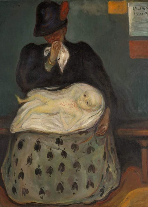 Edvard Munch 'Inheritance, Detail', Norway, 1897-99, Reproduction 200gsm A3 Vintage Classic Art Poster - World of Art Global Limited