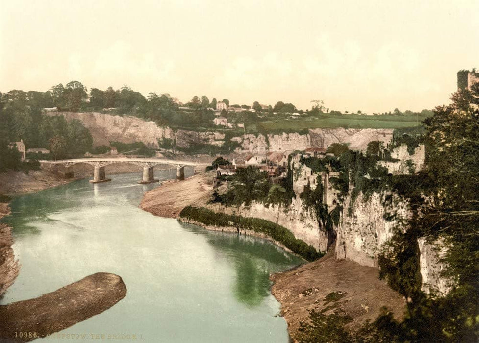 Vintage Travel Wales 'Chepstow Bridge I', Circa 1890-1910, Reproduction 200gsm A3 Vintage Photography Travel Poster
