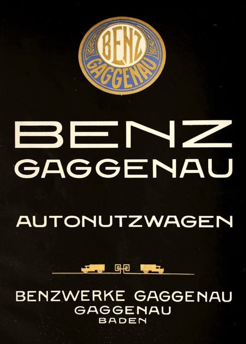 Vintage Automobile 'Benz Automobile Manufactureres, Baden', Germany, 1914-18, Reproduction 200gsm A3 Vintage German WW1 Automobile Poster