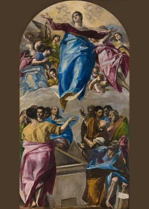 El Greco 'Assumption of The Virgin', 1577-1579, Spain, Reproduction 200gsm A3 Classic Art Poster - World of Art Global Limited