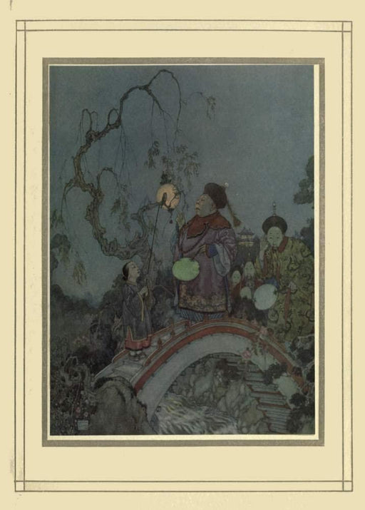 Edmund Dulac 'The Nightingale', from 'Stories from Hans Christian Andersen', France, 1911, Reproduction 200gsm A3 Vintage Classic Art Poster - World of Art Global Limited