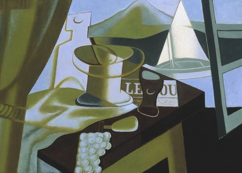 Juan Gris 'Overlooking The Bay', Spain, 1921, Reproduction 200gsm A3 Vintage Classic Art Poster