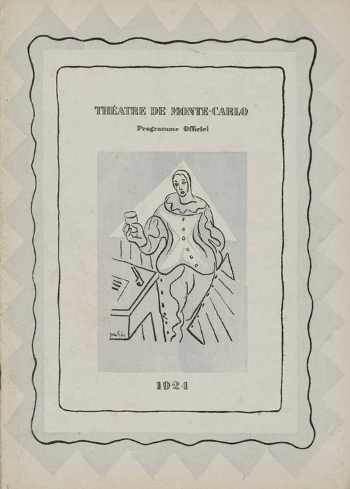 Vintage Ballet 'Theatre de Monte Carlo', Monaco, 1923-24, Reproduction 200gsm A3 Vintage Ballet Poster