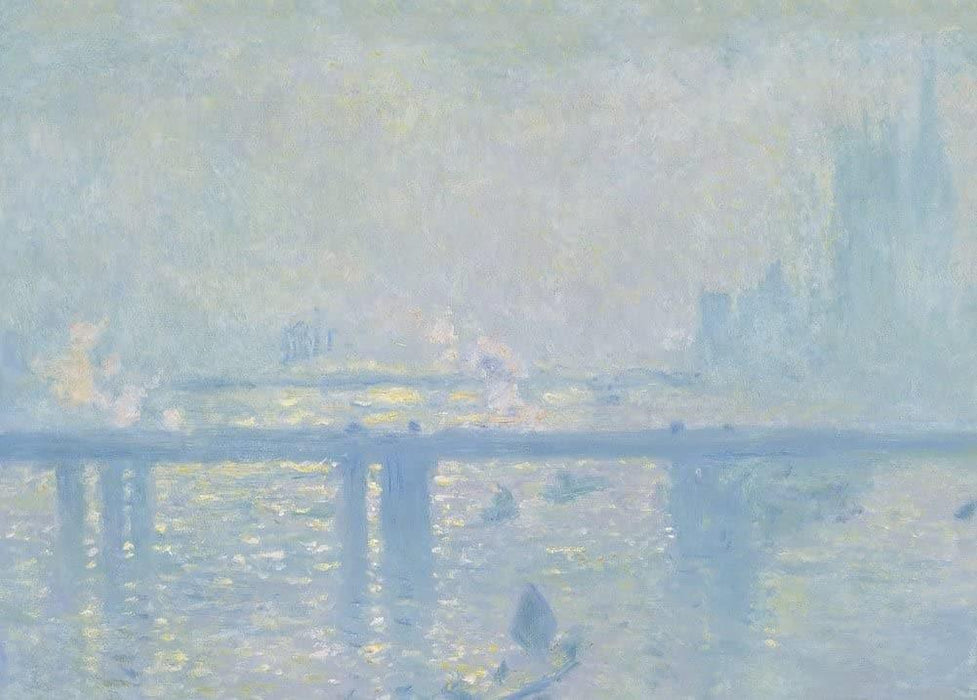 Claude Monet 'Charing Cross Bridge, Detail', France, 1899, Impressionism, Reproduction 200gsm A3 Vintage Classic Art Poster - World of Art Global Limited