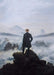 Caspar David Friedrich 'Wanderer Above The Sea of Fog', Germany, 1818, Reproduction 200gsm A3 Vintage Classic Art Poster - World of Art Global Limited