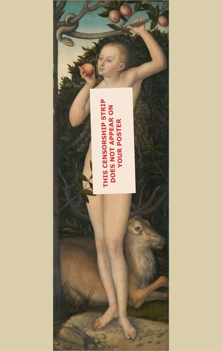 Lucas Cranach The Elder 'Eve', 1530, Germany, Reproduction 200gsm A3 Vintage Classic Art Poster