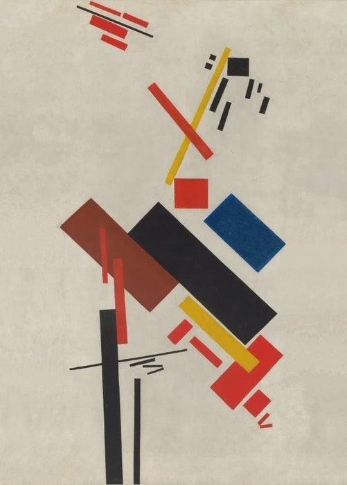 Kazimir Malevich 'House Under Construction', 1915-16, Reproduction 200gsm A3 Vintage Classic Suprematism Poster