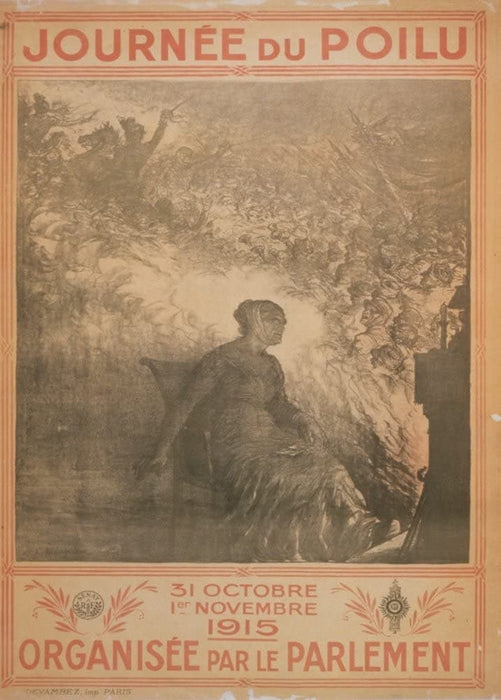 Vintage French WW1 Propaganda 'Poilu Day, October 31st, 1915', Reproduction 200gsm A3 Vintage French Propaganda Poster
