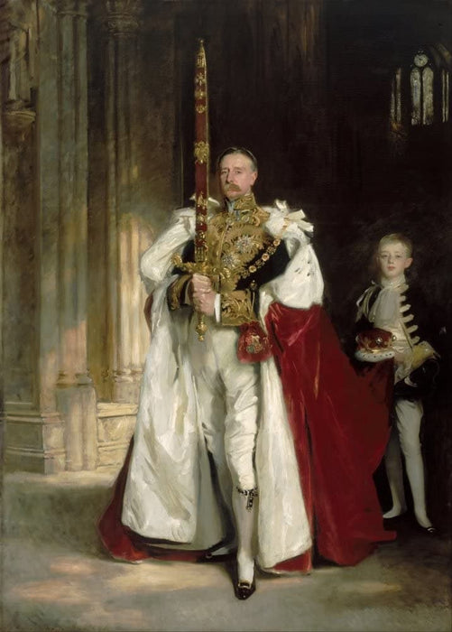 John Singer Sargent 'Charles Stewart Carrying The Great Sword of State at The Coronation', U.S.A, 1904, Reproduction 200gsm A3 Vintage Classic Art Poster