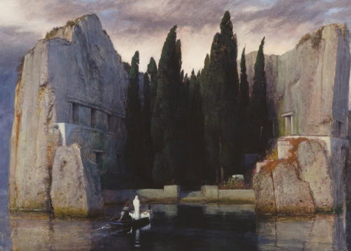Arnold Bocklin 'The Isle of The Dead, Detail', Switzerland, 1883, Reproduction 200gsm A3 Vintage Classic Art Poster - World of Art Global Limited