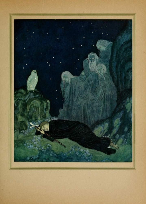 Edmund Dulac 'The Dreamer of Dreams', Illustration 4, France, 1915 by The Queen of Romania, Reproduction 200gsm A3 Vintage Art Poster - World of Art Global Limited