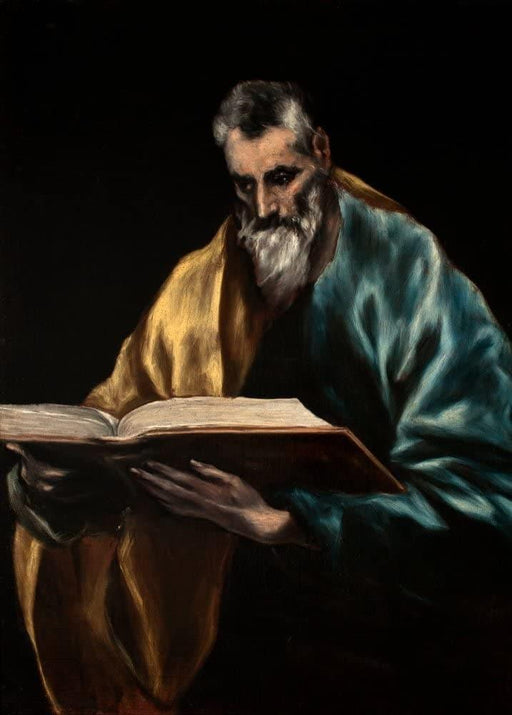 El Greco 'Apostle Saint Simon, Detail', 1610-1614, Spain, Reproduction 200gsm A3 Classic Art Poster - World of Art Global Limited