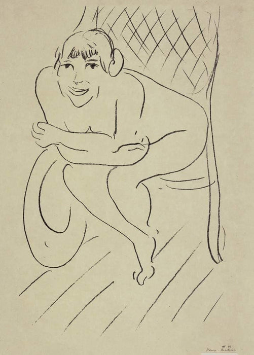 Henri Matisse 'Nude in Rocking Chair', France, 1913, Reproduction 200gsm A3 Vintage Classic Art Poster
