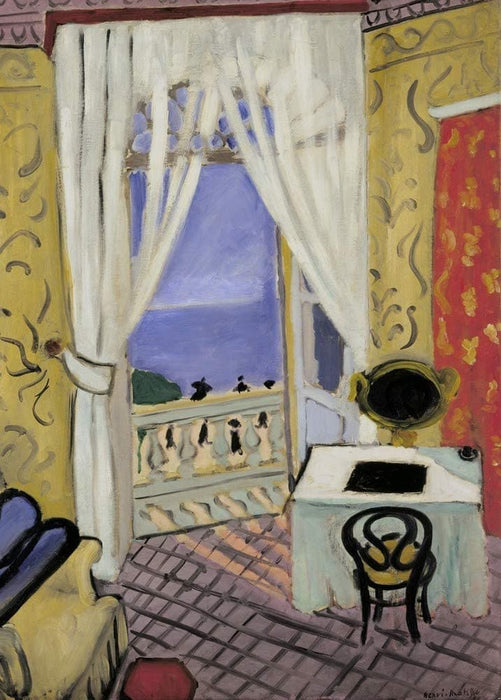 Henri Matisse 'Interior with a Violin Case, Detail', France, 1918-19, Reproduction 200gsm A3 Vintage Classic Art Poster