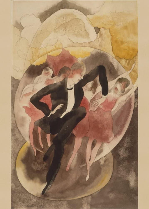 Charles Demuth 'Vaudeville (Dancer with Chorus)', U.S.A, 1918, Cubism Avant Garde, Reproduction 200gsm A3 Vintage Classic Art Poster - World of Art Global Limited