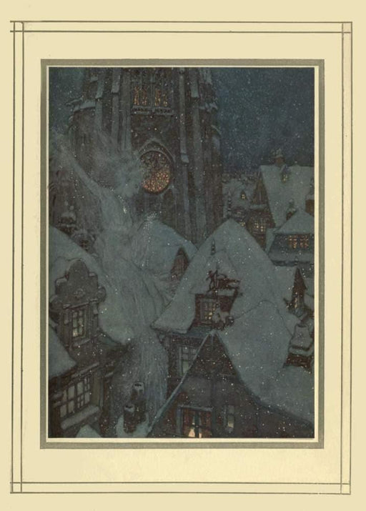 Edmund Dulac 'About a Little Boy and a Little Girl', from 'Stories from Hans Christian Andersen', France, 1911, Reproduction 200gsm A3 Vintage Classic Art Poster - World of Art Global Limited