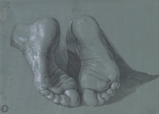 Albrecht Durer 'Study of Two Feet, 1508, Reproduction 200gsm A3 Vintage Classic Art Poster - World of Art Global Limited