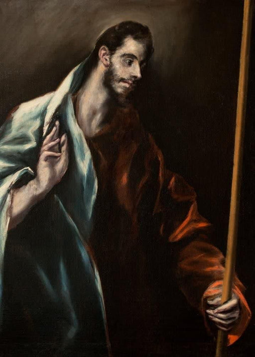 El Greco 'Apostle St Thomas, Detail', 1610,1614, Spain, Reproduction 200gsm A3 Classic Art Poster - World of Art Global Limited