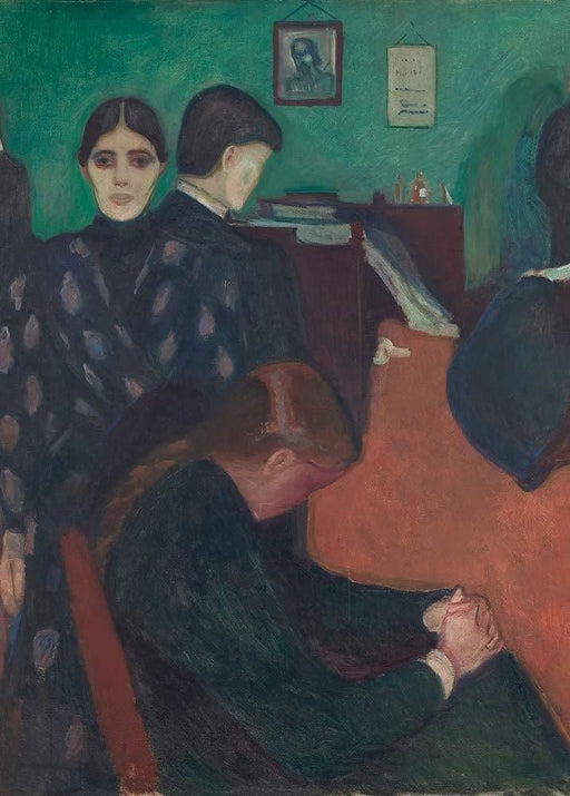 Edvard Munch 'Death in The Sickroom, Detail', Norway, 1893, Reproduction 200gsm A3 Vintage Classic Art Poster - World of Art Global Limited