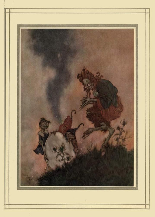 Edmund Dulac 'A Mirror and its Fragments', from 'Stories from Hans Christian Andersen', France, 1911, Reproduction 200gsm A3 Vintage Classic Art Poster - World of Art Global Limited