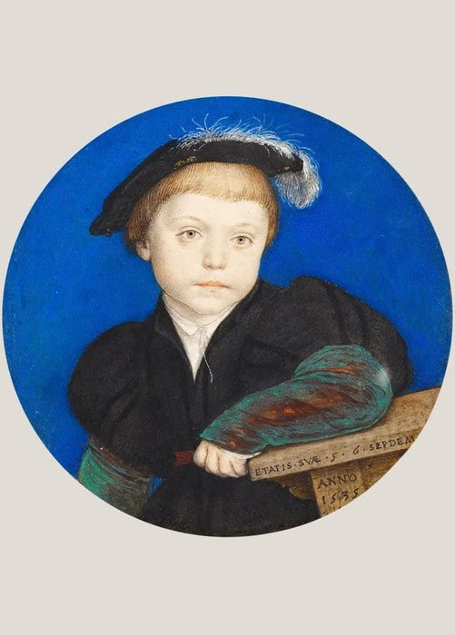 Hans Holbein The Younger 'Henry Brandon, 2nd Duke of Suffolk', Germany, 1540-42, Renaissance, Reproduction 200gsm A3 Vintage Classic Art Poster