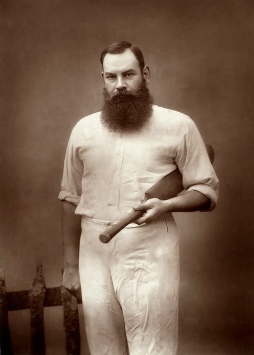 Vintage Cricket 'W.G Grace', England, Late 1880's, by Herbert Rose Barraud, Reproduction 200gsm A3 Vintage Sports Poster
