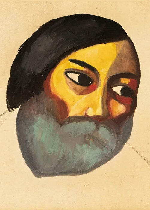 Kazimir Malevich 'Head of a Peasant, Detail', Russia, 1912, Reproduction 200gsm A3 Vintage Classic Suprematism Poster
