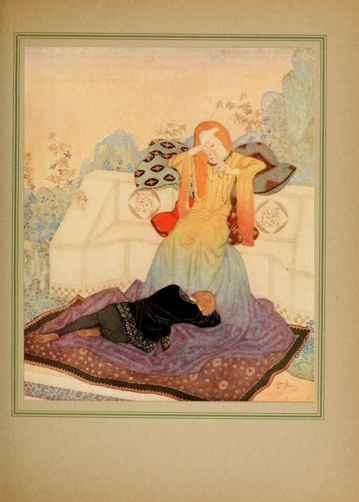Edmund Dulac 'The Dreamer of Dreams', Illustration 5, France, 1915 by The Queen of Romania, Reproduction 200gsm A3 Vintage Art Poster - World of Art Global Limited