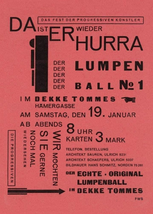 Franz Wilhelm Seiwert 'Der Lumpenball', Germany, 1932, Reproduction 200gsm A3 Vintage Bauhaus Constructivism Art Posterâ€¦ - World of Art Global Limited