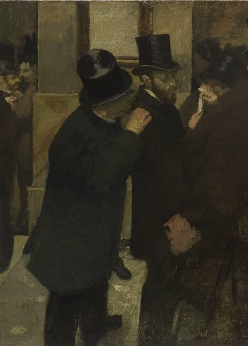 Edgar Degas 'Portraits at The Stock Exchange, Detail', France, 1878-80, Impressionism, Reproduction 200gsm A3 Vintage Classic Art Poster - World of Art Global Limited