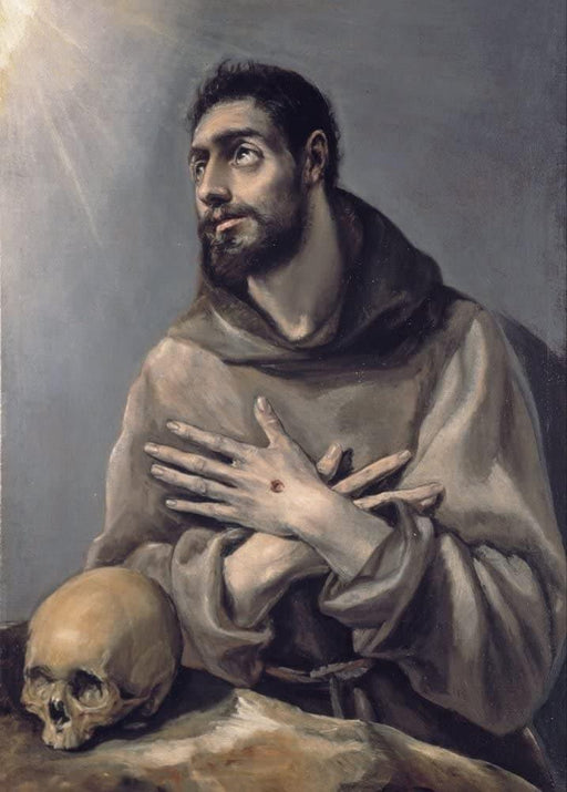 El Greco 'Saint Francis in Ecstasy, Detail', 1577-1580, Spain, Reproduction 200gsm A3 Classic Art Poster - World of Art Global Limited